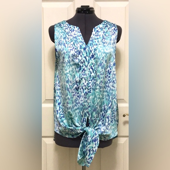 NWT Chico’s Coastal Animal Satin Tank - Picture 7 of 14
